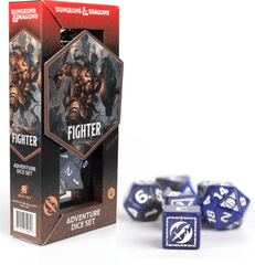 Dungeons & Dragons Adventure Dice Set - Fighter: Blue | Sirius Dice